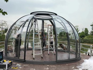 Maison dôme préfabriquée personnalisée moderne Chambre étoile rotative intelligente Feuille de polycarbonate pour hôtel restaurant Occupation/<span class=keywords><strong>vacance</strong></span> - Product Image 4