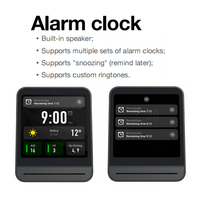 Moniteur de qualité de l'air intelligent Qingping avec 2 capteurs, détecteur PM2.5, PM10, CO2, TVOC, moniteur de bruit et de poussière, horloge, compatible avec l'application Xiaomi