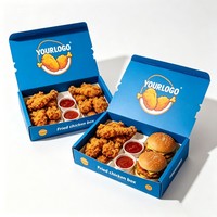 Emballages alimentaires biodégradables à emporter, boîtes à hamburgers, contenants personnalisés pour frites, contenants pour poulet frit, boîtes à sandwichs