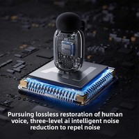 Nuovo Microfono Wireless Omnidirezionale M43 con Clip a Dito per Streaming Live Mobile e Registrazione con Riduzione del Rumore