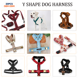Custom <b>Logo</b> Heavy Duty Jacquard GreenHound Escape Proof Pet Ergonomic Y Shape Dog Harness <b>No</b> Pull - Product Image 3