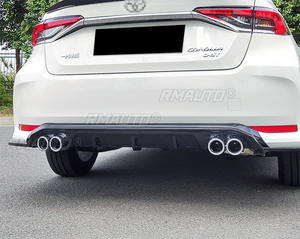 Corolla Rear Bumper Splitter Glossy Black Sport Style Rear Bumper <b>Diffuser</b> Guard <b>for</b> Toyota Corolla 2019-2022 <b>Car</b> Accessories - Product Image 4