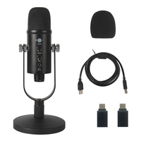 USB kablolu kondenser oyun mikrofon kardioid Polar desen bilgisayar mikrofon PC PS4 PS5 Mac için konferanslar için