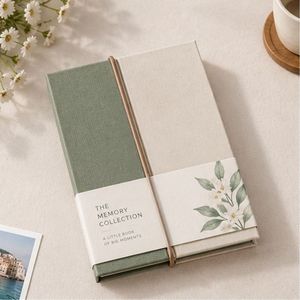 Album photo accordéon compact élégant de qualité supérieure avec reliure pour souvenirs familiaux et présentation en magasin - Product Image 1
