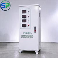 Stabilisateur de tension triphasé entièrement automatique, bobine en cuivre pur et noyau en fer épais, protection multi-sécurité, réinitialisation automatique AVR