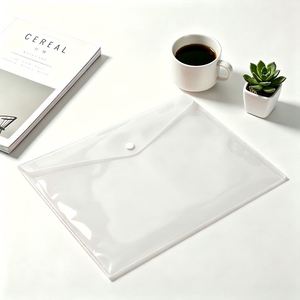 Carpeta de Plástico Transparente Reutilizable A4, con Logotipo Personalizado, Impermeable, para Oficina, Escuela, Almacenamiento de Papel - Product Image 3