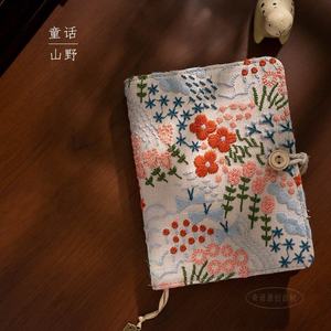 Quaderno a Fogli Mobili A5/A6 in Tessuto Fresco di Cotone e Lino con Ricamo, Rilegatura a Spirale, per <span class=keywords><strong>Letteratura</strong></span> e Arte - Product Image 3