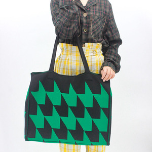 Chic Knitted Fabric Tote Beach <strong>Bag</strong> <strong>for</strong> Girls Large Crochet Large Capacity Shoulder <strong>Office</strong> <strong>Bags</strong> - Product Image 6