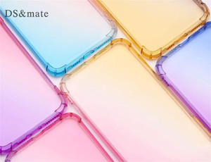 Para <span class=keywords><strong>Sony</strong></span> <span class=keywords><strong>Xperia</strong></span> <span class=keywords><strong>10</strong></span> <span class=keywords><strong>II</strong></span> gradientes Airbag del teléfono del TPU del caso de textura suave de silicona celular teléfono inteligente móvil cubierta - Product Image 2