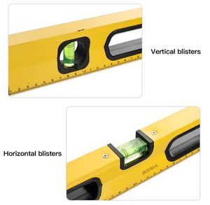 Профессиональный настраиваемый 30 см спиртовой уровень, линейка уровня пузырьков, магнитный Алюминиевый измерительный инструмент для строительства - Product Image 6
