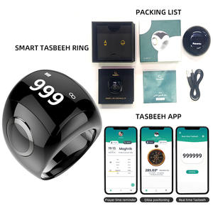 Anillo Religioso Inteligente de Cerámica 2026 en Oferta con Control por App, Alarma Azan y Contador de Zikr - Caja de Regalo Musulmana - Product Image 2