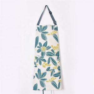 Wholesale Custom Printed Floral Logo Washed Cotton <b>Kitchen</b> Cooking Bbq Sublimation Blank <b>Apron</b> - Product Image 6