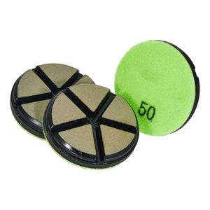 Dischi diamantati in <span class=keywords><strong>ceramica</strong></span> da 3 pollici JDK per lucidatura, per pavimenti in cemento, terrazzo, marmo e granito, grana 50 - Product Image 1