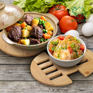 Alfombrilla extensible de 10 pulgadas a 12,5 pulgadas, paquete de 2 salvamanteles de bambú, platos calientes, cuencos, platos - Product Image 6