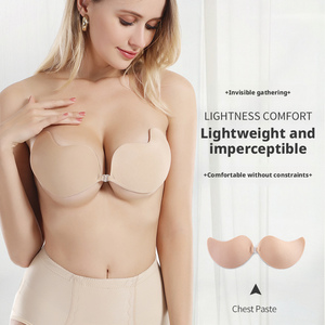 Reggiseni in Cotone Sexy Traspiranti a Vita Bassa <span class=keywords><strong>con</strong></span> Effetto Push-up e <span class=keywords><strong>Adesivo</strong></span> Anti-Cedimento per Donne - Product Image 1