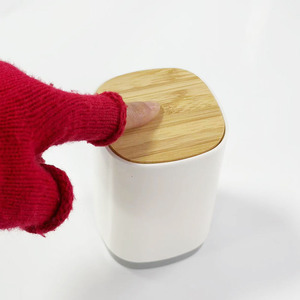 <b>Toothpick</b> Holder Plastic White 4 Compartment Minimalist Design For Home Use - Product Image 4