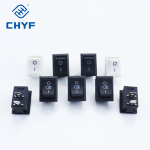 Công Tắc Bật Tắt Mini Công Tắc Bật Tắt SPST DPST Màu Đen Và Đỏ AC 250V 3A / 125V 6A Công Tắc Bật Tắt 2 Chân I/O 10*15Mm - Product Image 3