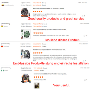 Cắm Trại Fan Nhà Máy 20000MAh F6 Thông Gió Reargable Pin Hoạt Động Bàn Fan Với Ánh Sáng Sáng Lều Di Động Ngoài Trời Fan - Product Image 4