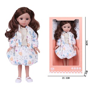 Mignonnes poupées en vinyle de <span class=keywords><strong>36cm</strong></span> pour filles jouets pour enfants poupées corps et tête avec plus de vêtements poupée pour filles - Product Image 4