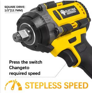 Llave <span class=keywords><strong>de</strong></span> <span class=keywords><strong>Impacto</strong></span> Eléctrica Industrial en Oferta, 21V, 500NM <span class=keywords><strong>de</strong></span> Torque, Motor sin Escobillas, Accionamiento <span class=keywords><strong>de</strong></span> 1/2 pulgada, para Bricolaje, Funciona con Baterí<span class=keywords><strong>a</strong></span> - Product Image 5