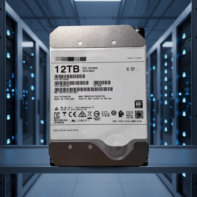 HUH721212ALE601 DC HC520 Series 12TB 7200RPM SATA 6Gb/s 256MB Cache (SED) 3.5-Inch Enterprise Server Hard Drive HDD