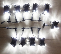 Guirlande lumineuse féerique 220V-240V 2M étanche RGB changeable et connectable 400 LED à âme en cuivre pour Noël, mariages, fêtes et décorations de vacances