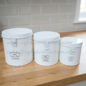 Recipiente Redondo Clásico de Hierro Ecológico para Almacenamiento de Alimentos con Preservación de Frescura - Product Image 2