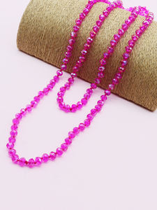 Nuova Collana Lunga Avvolgente all'Ingrosso per Donne con Perle di Cristallo Annodate - Product Image 2