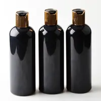 Leere Shampoo-Verpackung für Haars pülung 60ml 80ml 120ml 150ml 250ml 300ml 500ml Kosmetik flasche aus Kunststoff mit goldener Deckel kappe