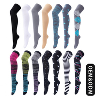 Chaussettes de sport tricotées anti-bactériennes montantes pour enfants et adultes, idéales pour la course, le marathon, le football, en polyester, collection automne