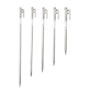 Piquets de tente Hike Mount 20 26 30 35 40 cm en acier inoxydable robustes et simples pour camping, plage, neige, bâche - Product Image 2