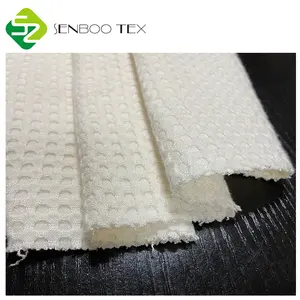 Ev tekstili tasarım/bebek arabası için kullanılan çevre dostu lüks yumuşak % 100% organik bambu waffle kumaş