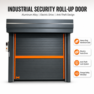 <span class=keywords><strong>Porte</strong></span> de <span class=keywords><strong>garage</strong></span> à enroulement rapide en alliage d'aluminium haut de gamme, moderne et personnalisée, pour entrée de véhicule, mur extérieur intelligent, anti-effraction, en spirale - Product Image 1