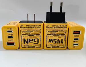 Надежное зарядное устройство 145 Вт GAN 3 Multy порт USB Dual Type-C QC3.0 PD Быстрая зарядка ЕС/США/Великобритания штекер-адаптер для зарядного устройства IPhone - Product Image 1