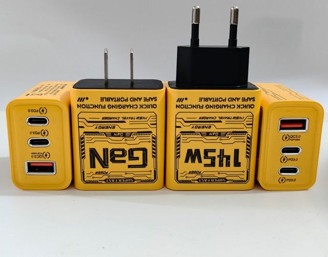 Reliable 145W GAN 3 Multy Port Charger USB Dual Type-C QC3.0 PD Fast Charging EU/US/UK Plug Adapter for IPhone Charger