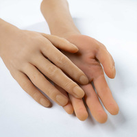 Mano de Silicona Masculina Realista, Modelo de Mano de Hombre de Tamaño Natural, Maniquí para Pintura, Referencia, Fotografía, Exhibición, Arte y Enseñanza