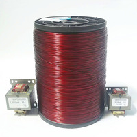 Fil conducteur solide électrique d'enroulement en aluminium émaillé EI/AIW-2/200 pour aimant d'enroulement de moteur électrique AWG 4-32