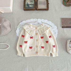 Set in Maglia per Neonati con Fiocco Ricamato, Etichetta Privata, 100% Cotone, Abbigliamento <span class=keywords><strong>Elegante</strong></span>, <span class=keywords><strong>Completo</strong></span> per Bambini e Neonati - Product Image 5