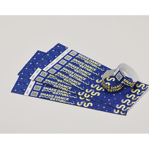 Pulseras impermeables [AnyWristband] de TYVEK a todo color, tipo conectado de 19 mm (3/4 pulgadas) para eventos - Product Image 2