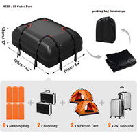 Porte-bagages de toit pliable et étanche 300L-400L avec bâche en PVC 500D et nouveau design China-Chic