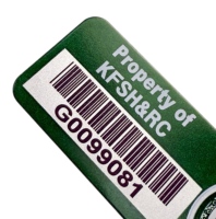 Étiquettes de code-barres QR en métal personnalisées avec gravure laser claire