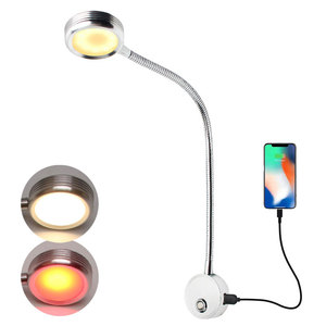 Lampe de lecture LED <span class=keywords><strong>Spot</strong></span> intérieur pour camping-car Blanc Rouge <span class=keywords><strong>Double</strong></span> Couleur USB Touch Light - Product Image 5