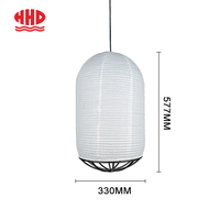Lampe en tissu et papier écologique, faite à la main, style nordique, pour maison, chambre, salon, loft, escalier, hauteur réglable