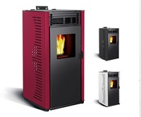 Fourneau à granulés de bois de style européen 9 kW, nouvelle version améliorée, fourneau à granulés portable, chauffage à granulés de bois pour la maison
