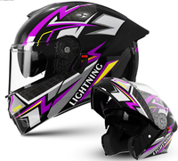 Casque Moto Ouvert Hommes et Femmes Toutes Saisons, Casque de Sécurité Hiver Chaud