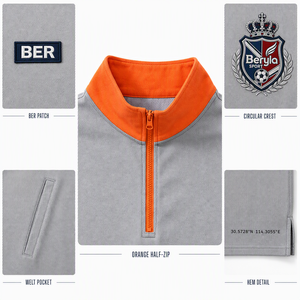 Camiseta Retro de Fútbol Estilo Blokecore con Cuello de Cremallera, Edición Local, Corte Holgado, Unisex, Fabricante de Ropa Deportiva Personalizada - Product Image 3