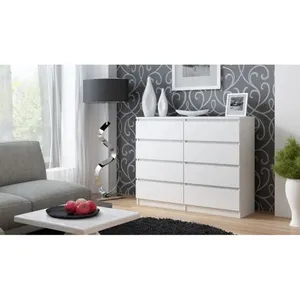 China Factory Direct Modern Wood Living Room Premium White Chest Of Drawers