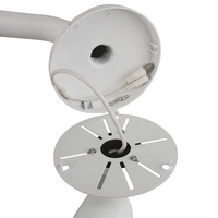 Soporte de CCTV en forma de L, soporte de Hemisferio de monitoreo de montaje en pared a prueba de lluvia para exteriores, adecuado para cámara de seguridad Cctv