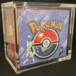 Acrylic Pokemon Booster Case Box Perspex Trading Card Game Box Protectors With Magnet Cover