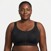 Soutien-gorge push-up grande taille à fermeture éclair avant, dos nageur, sans couture, sans armatures, en maille, bretelles réglables pour femme